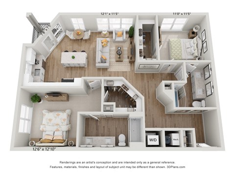 a floor plan of the villas at houston levee west apartments in cordova,